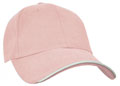 FRONT VIEW OF BASEBALL CAP PINK/WHITE/PINK
